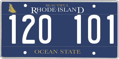 RI license plate 120101