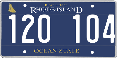 RI license plate 120104
