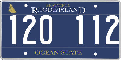 RI license plate 120112