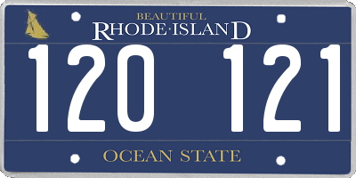 RI license plate 120121