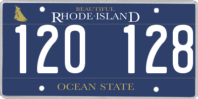 RI license plate 120128