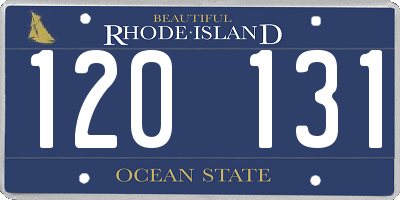 RI license plate 120131