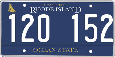 RI license plate 120152