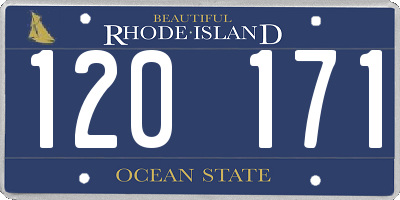 RI license plate 120171