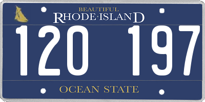 RI license plate 120197