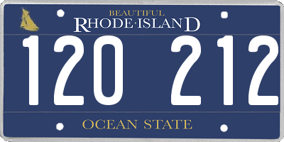 RI license plate 120212