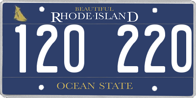 RI license plate 120220