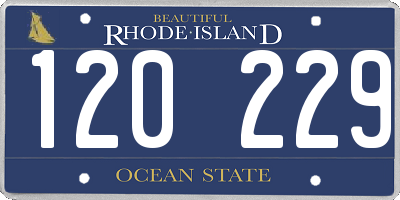 RI license plate 120229