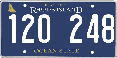 RI license plate 120248