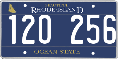 RI license plate 120256