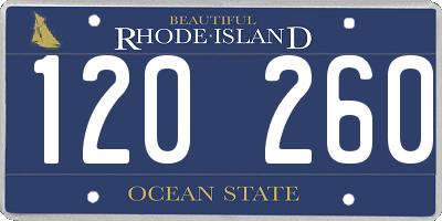 RI license plate 120260