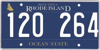 RI license plate 120264