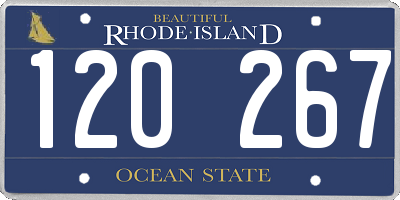 RI license plate 120267