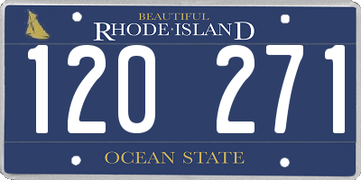 RI license plate 120271