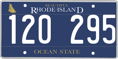 RI license plate 120295