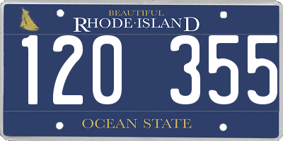 RI license plate 120355