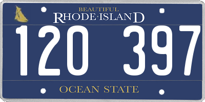 RI license plate 120397
