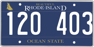 RI license plate 120403