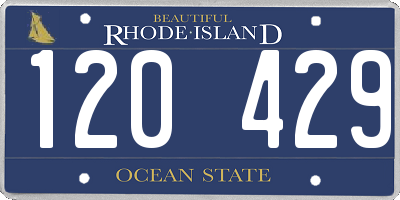 RI license plate 120429
