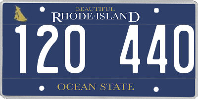 RI license plate 120440