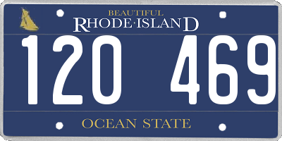 RI license plate 120469