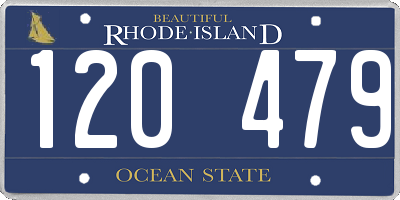 RI license plate 120479