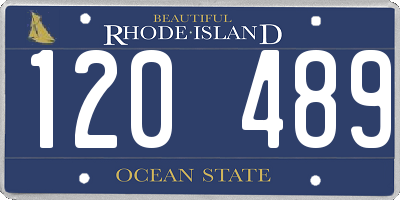 RI license plate 120489