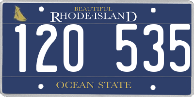 RI license plate 120535