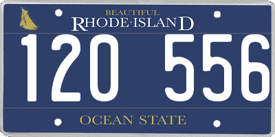 RI license plate 120556