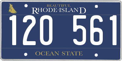 RI license plate 120561