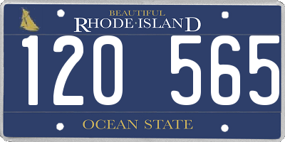 RI license plate 120565