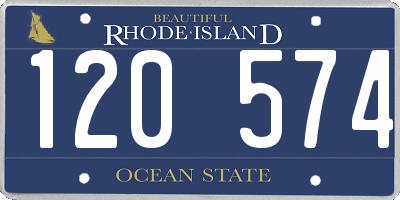 RI license plate 120574