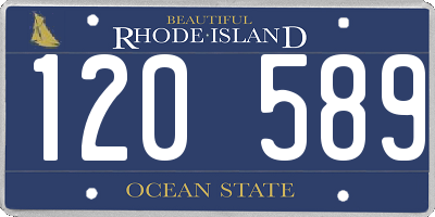 RI license plate 120589