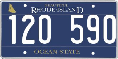 RI license plate 120590