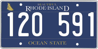 RI license plate 120591