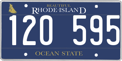 RI license plate 120595