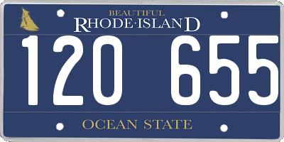 RI license plate 120655