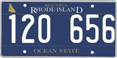 RI license plate 120656