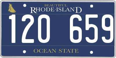 RI license plate 120659