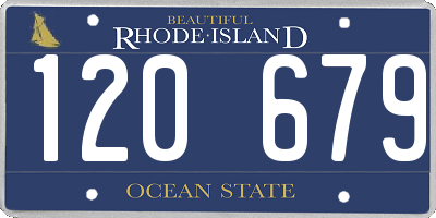RI license plate 120679