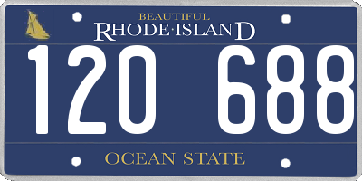 RI license plate 120688
