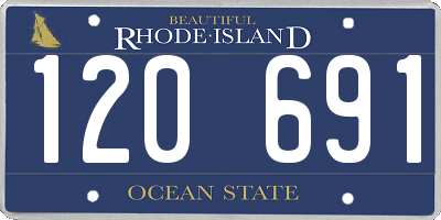 RI license plate 120691