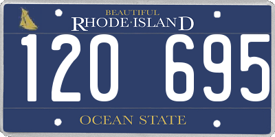 RI license plate 120695