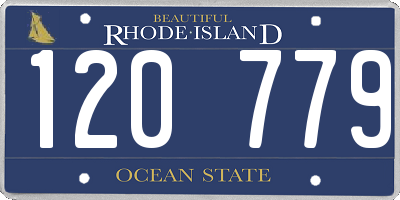 RI license plate 120779