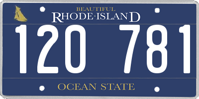 RI license plate 120781