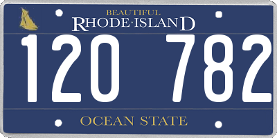 RI license plate 120782