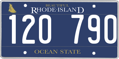 RI license plate 120790