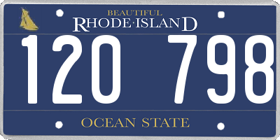 RI license plate 120798
