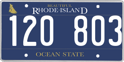 RI license plate 120803