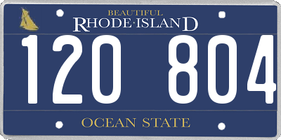 RI license plate 120804